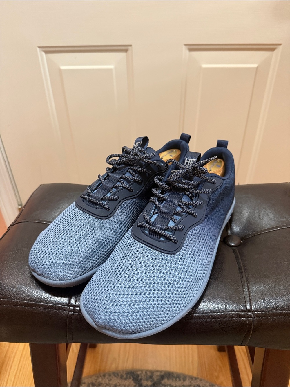 HIKE Barefoot Sneakers - Men's Lightweight Navy Blue Knit Trainers